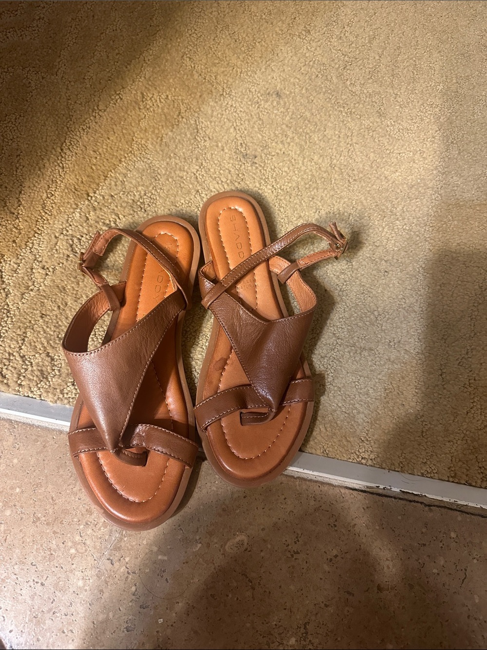 Women’s Brown Leather Slingback Sandals - Classic Casual Style